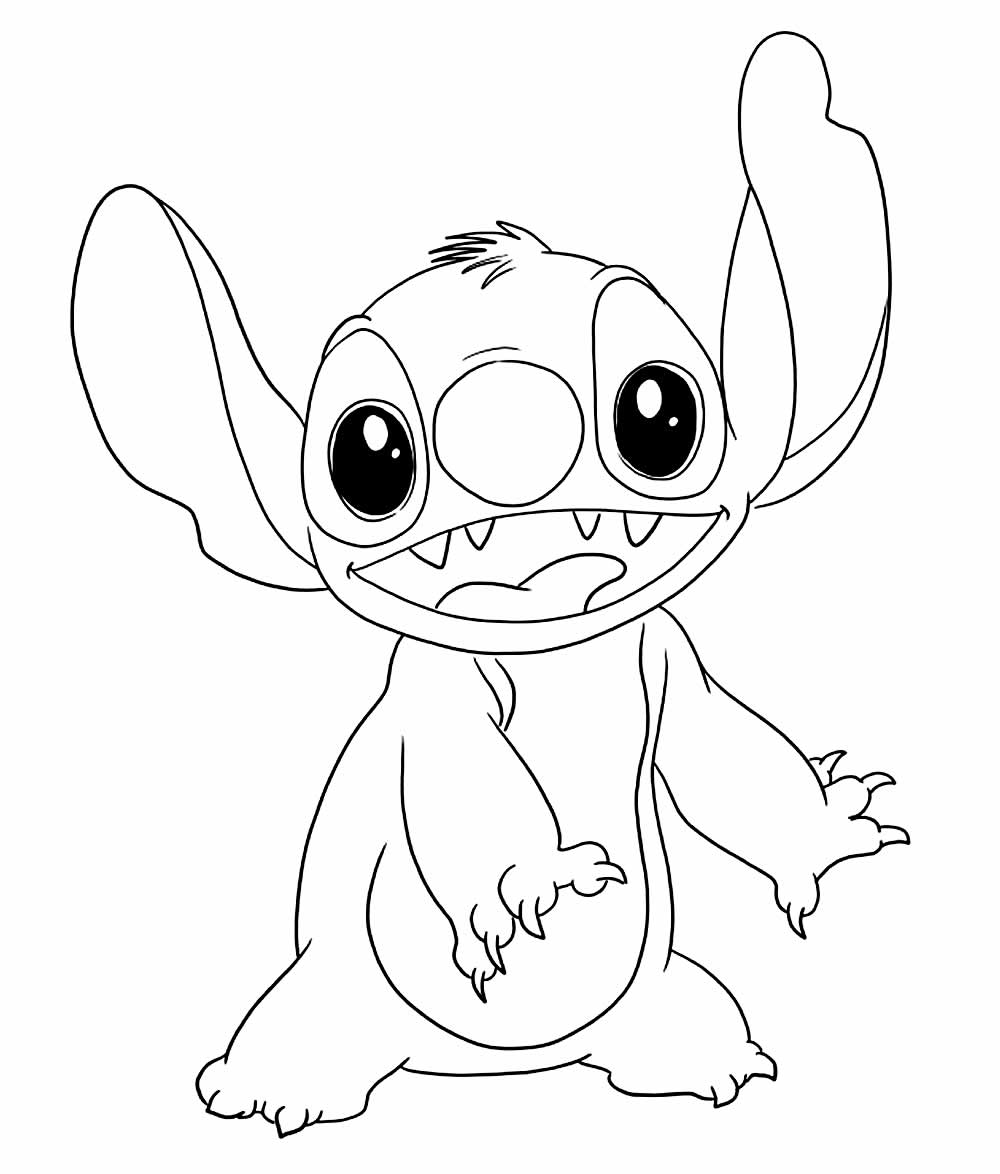 Desenho do Stitch para colorir