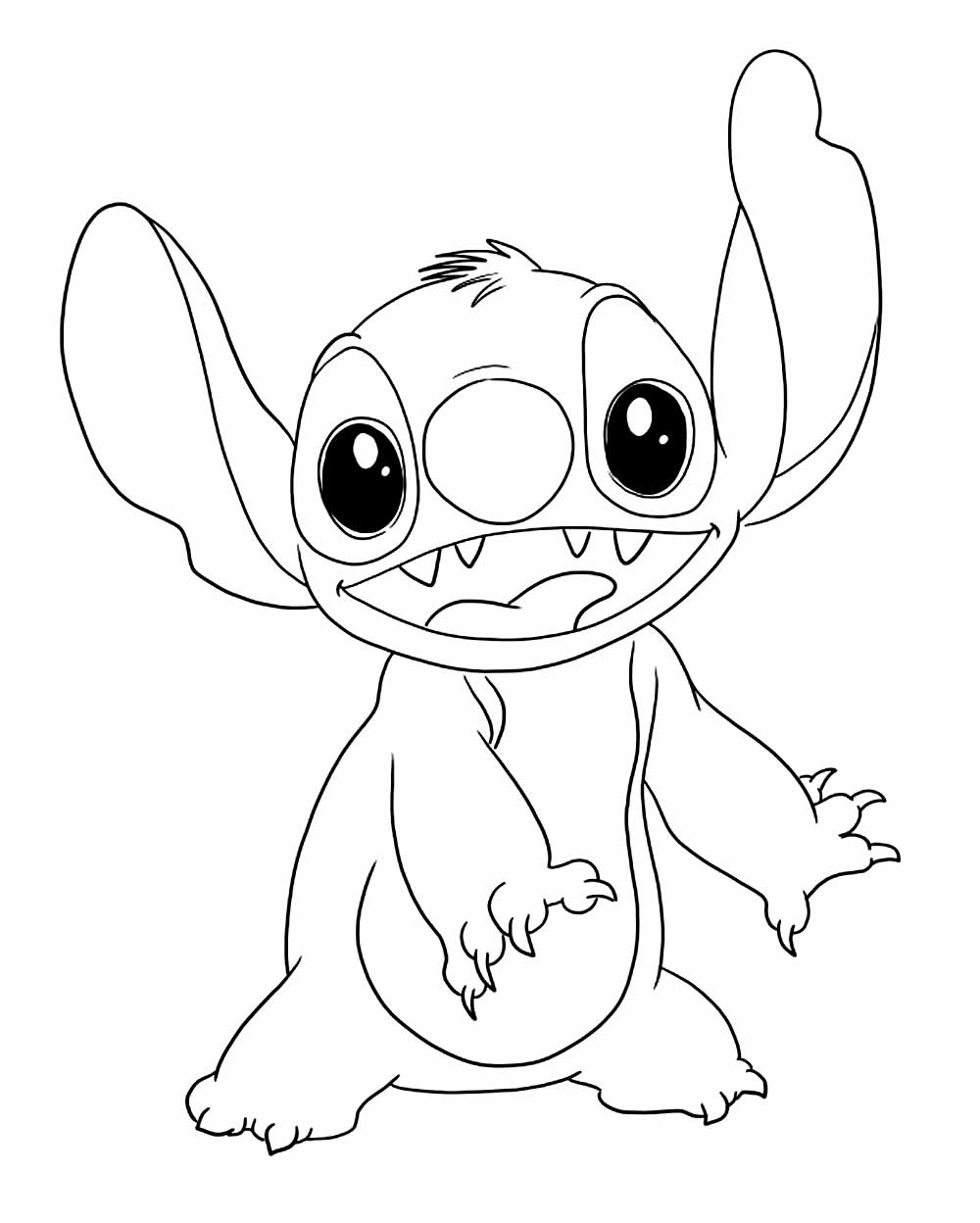 Desenhos do Stitch para pintar