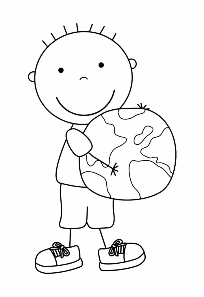 Desenho de Menino para colorir