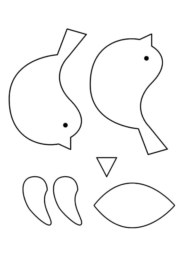 Molde de Passarinho