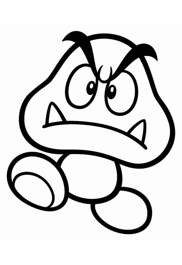 Desenho Mario Bros para Colorir