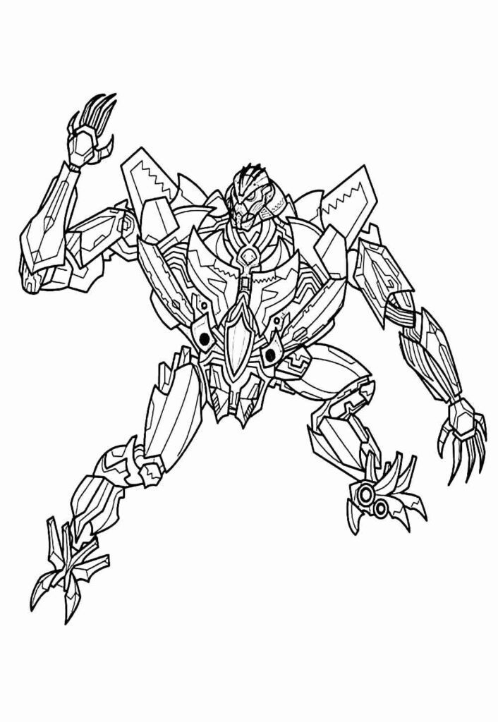 Transformers para colorir