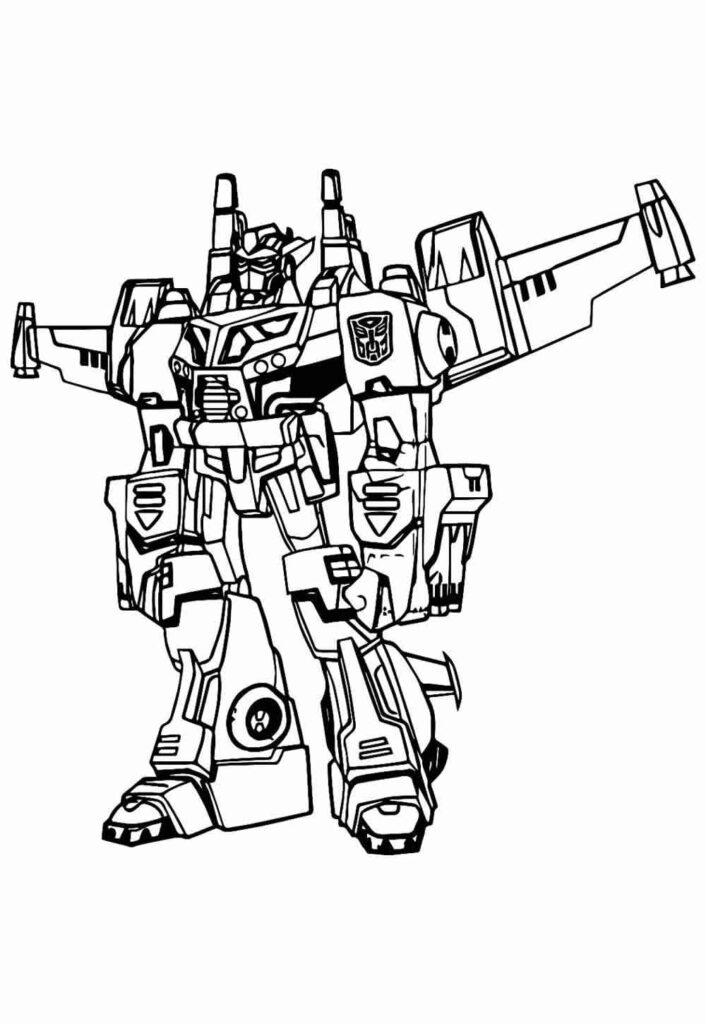 Desenho de Robô para colorir