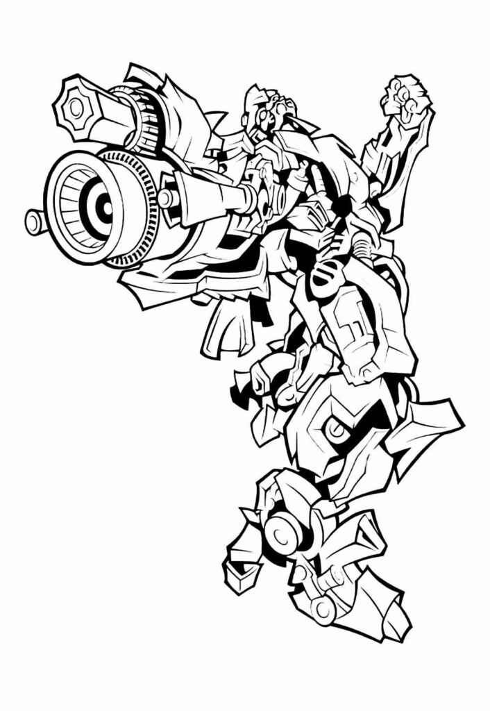 Desenho de Bumblebee para colorir