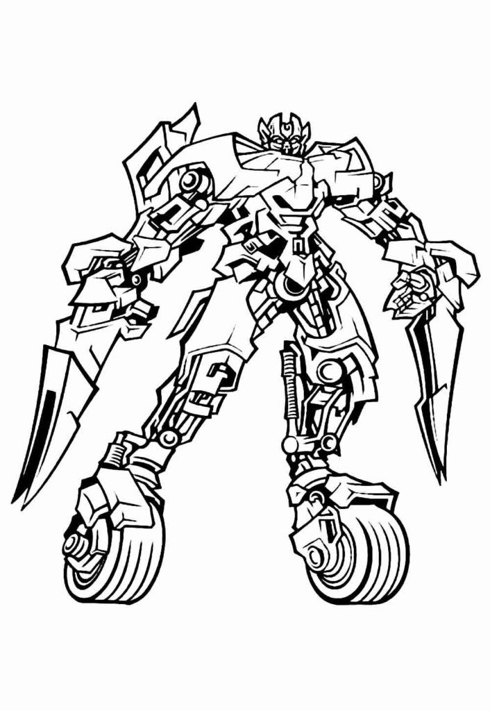 Transformers para colorir