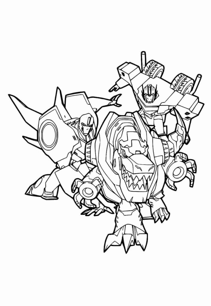 Transformers para colorir