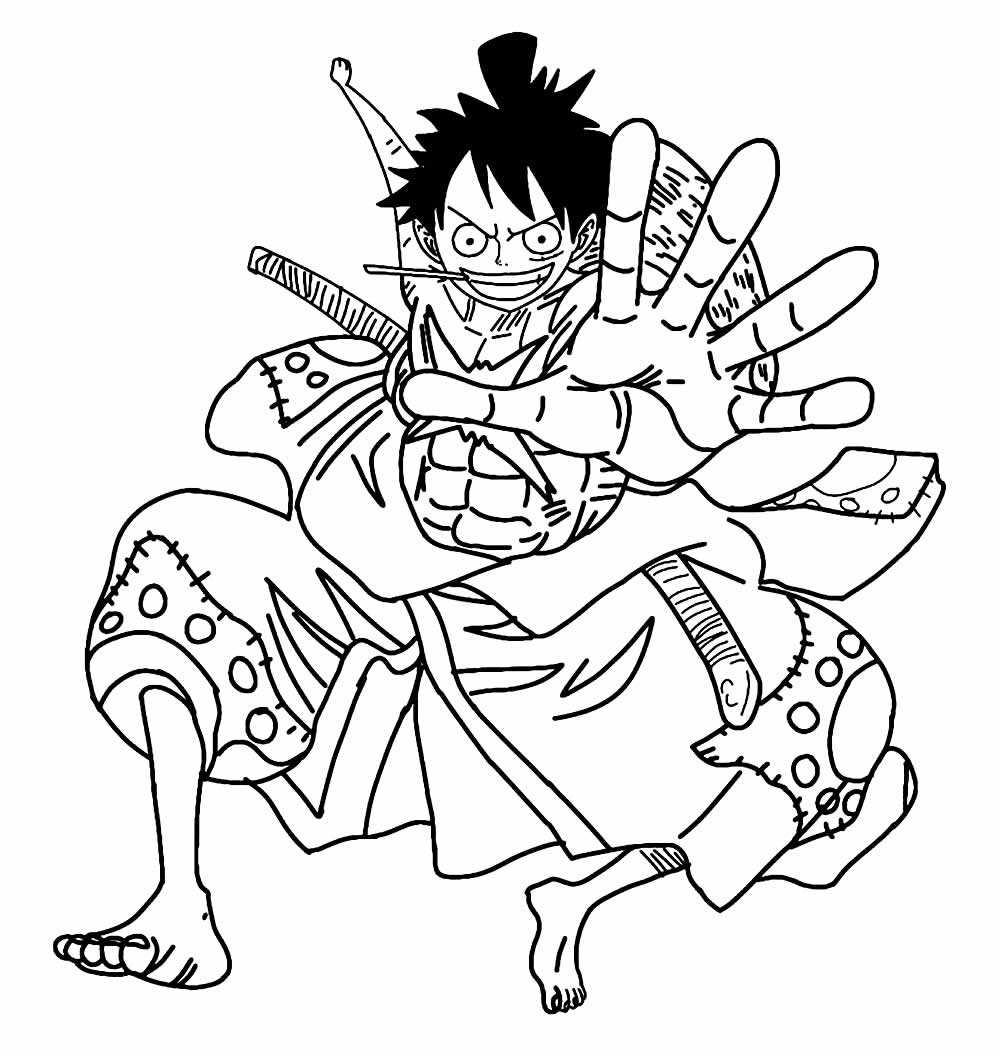 Desenhos para colorir One Piece 