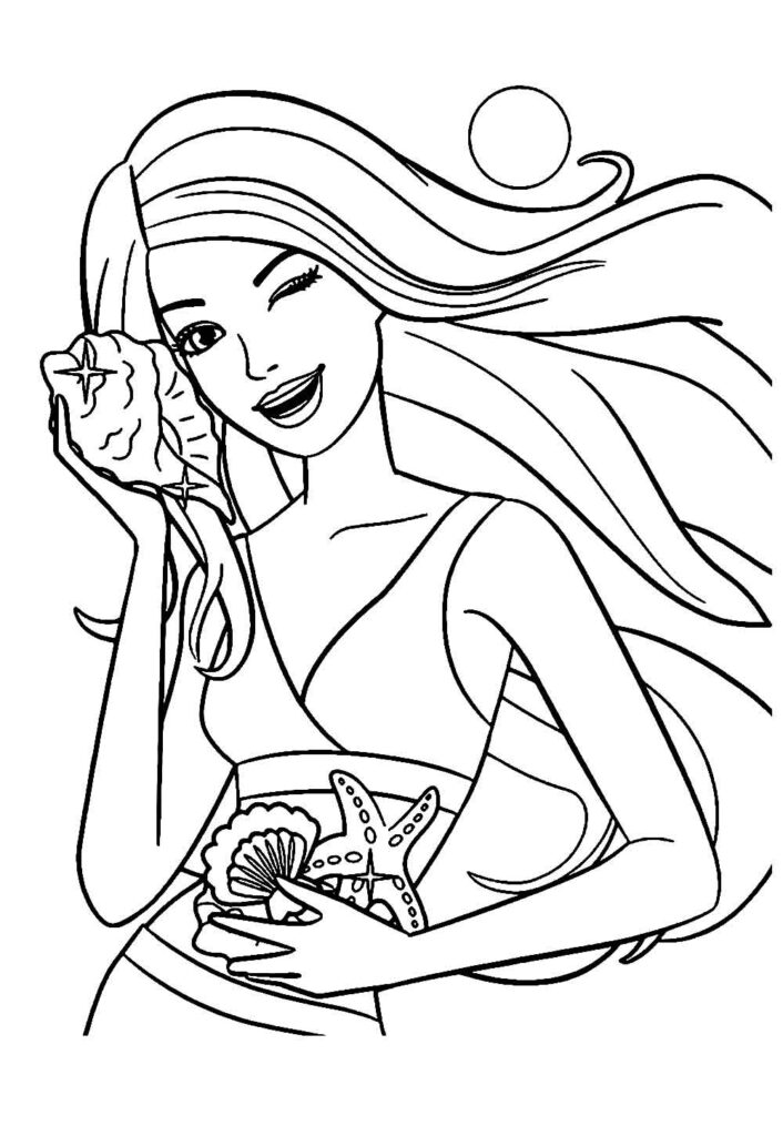 Desenhos Barbie Pintar