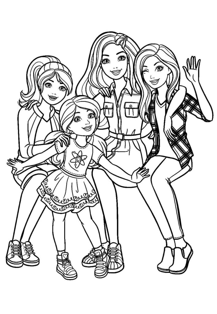 Desenho para imprimir e colorir da Barbie