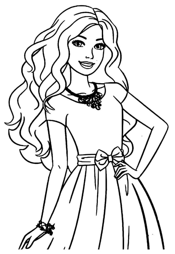 Barbie para colorir