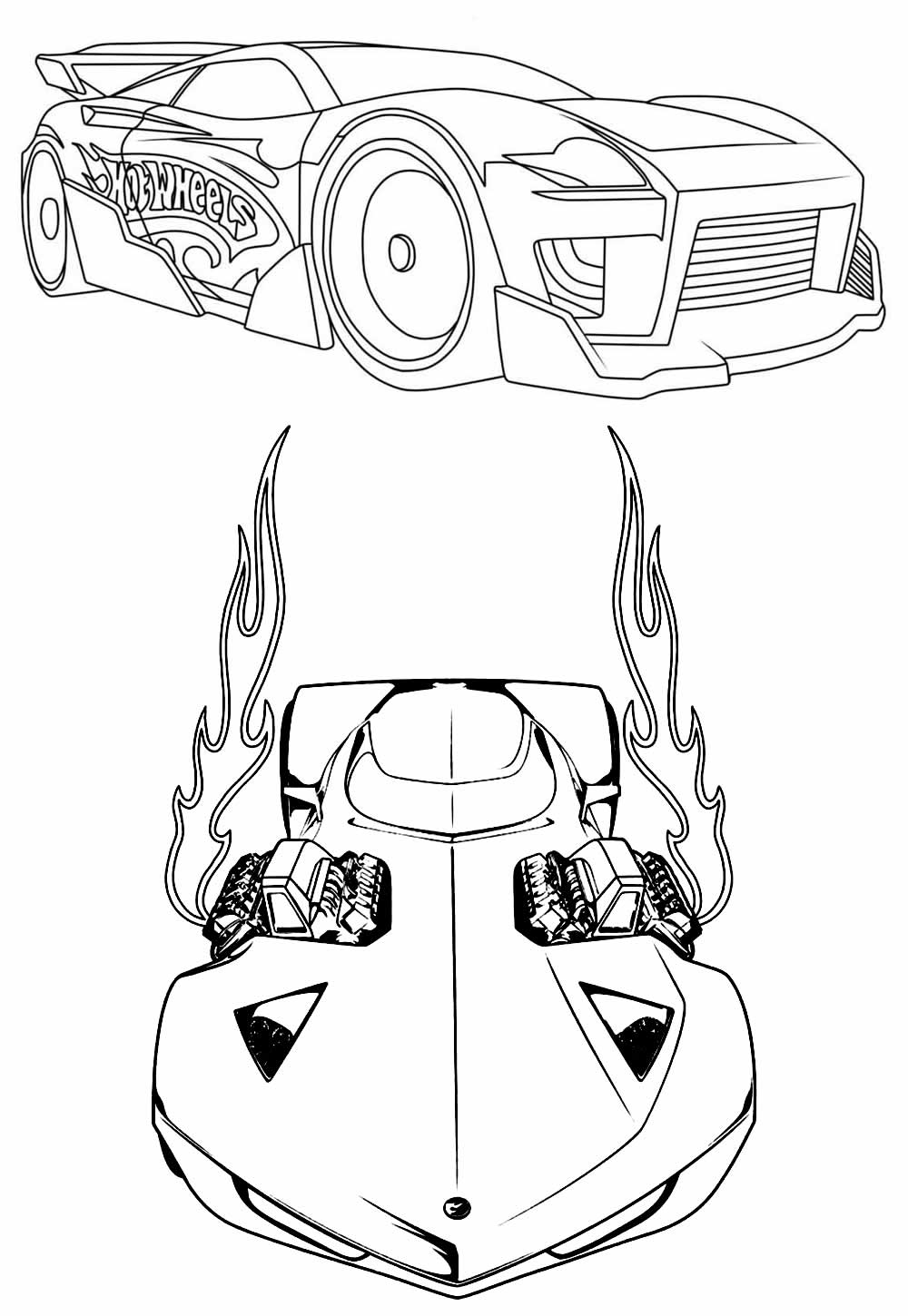 Desenhos Carros Hot Wheels Colorir