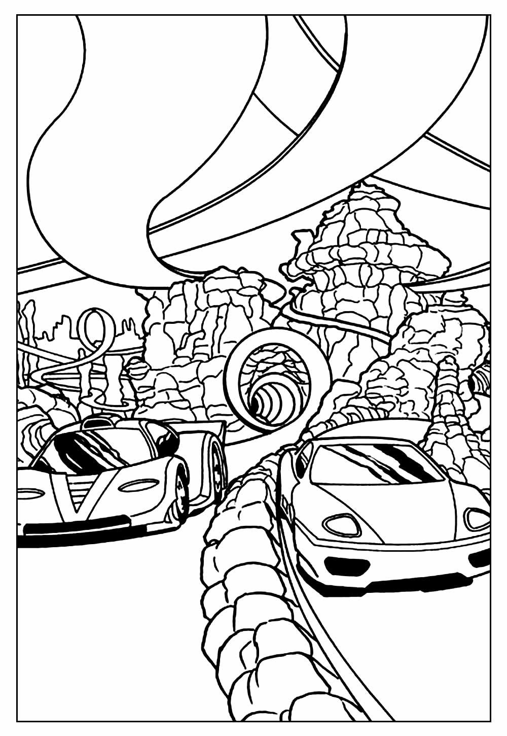 Desenho de Carro da Hot Wheels para imprimir