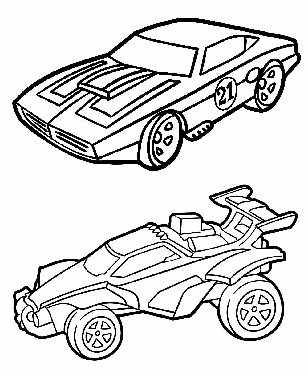 Desenhos de Carros Hot Wheels para colorir