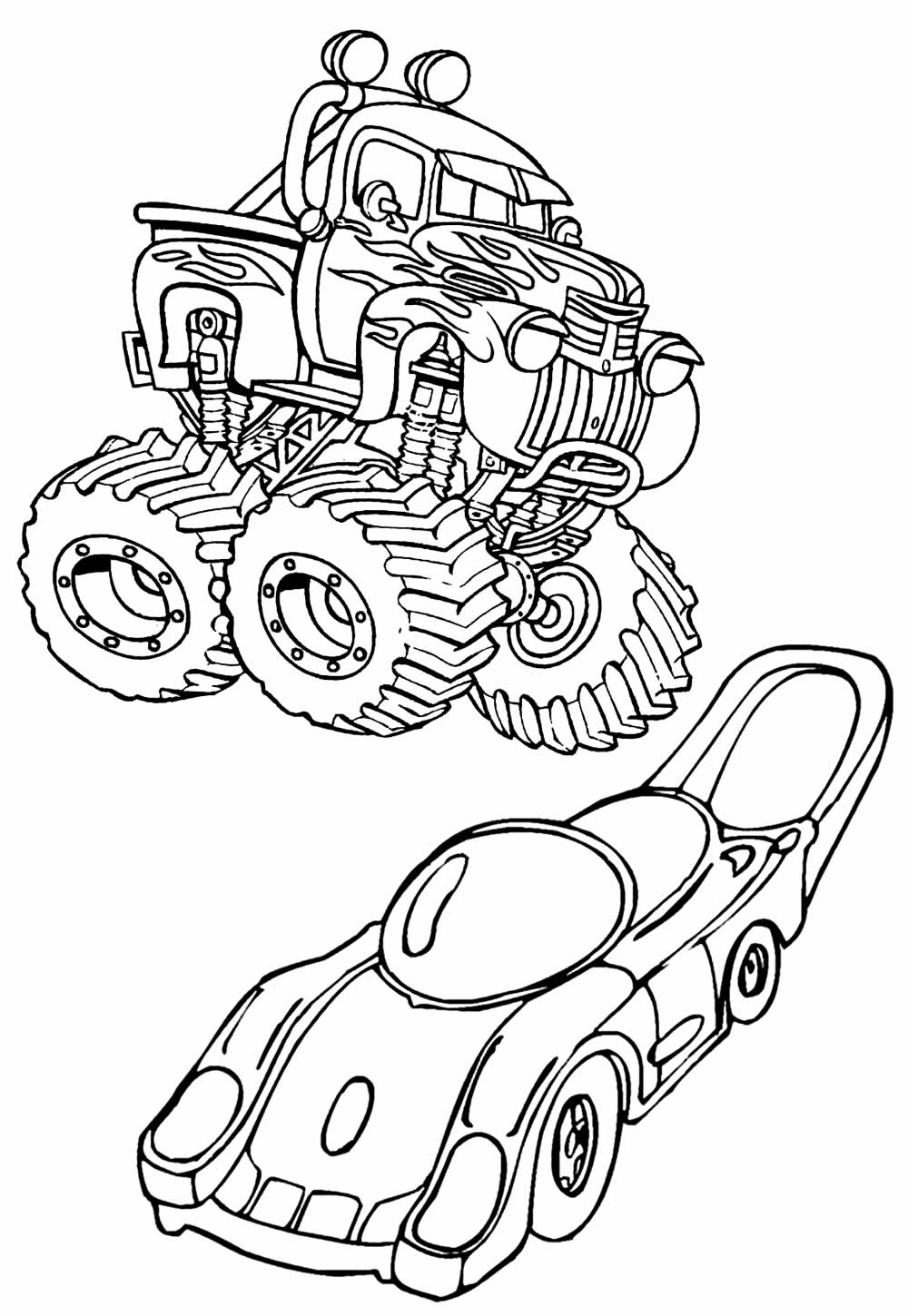 Carros da Hot Wheels para colorir