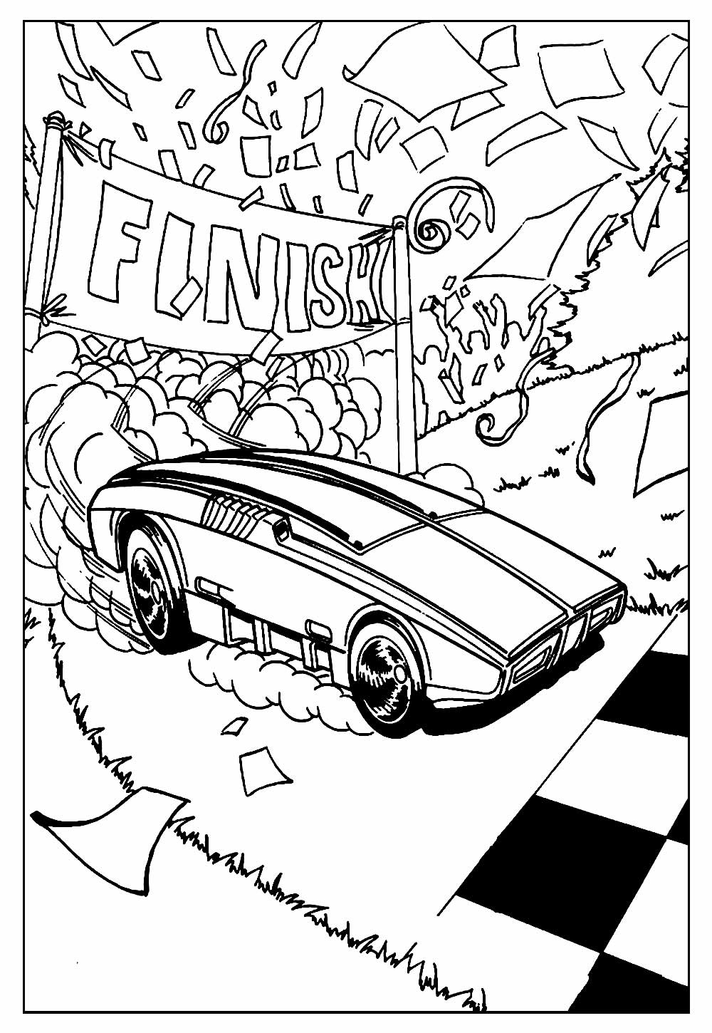 Carros da Hot Wheels para colorir