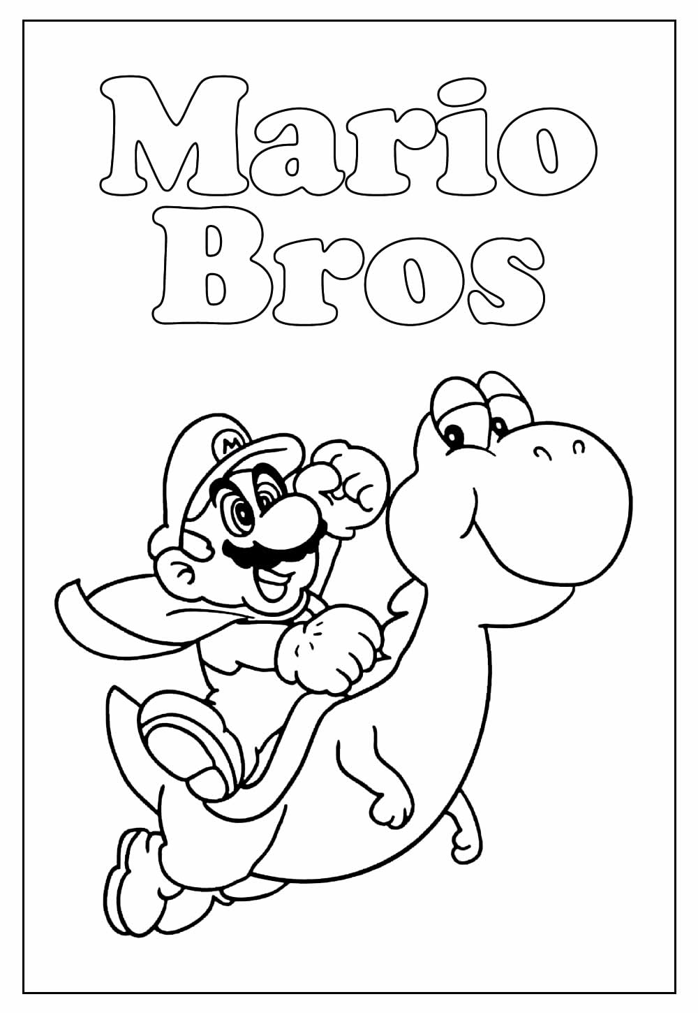 Desenho de Mario Bros para colorir