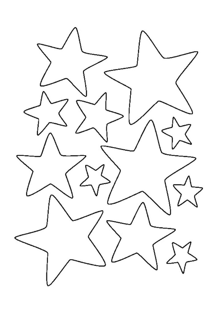 Moldes de Estrelinhas