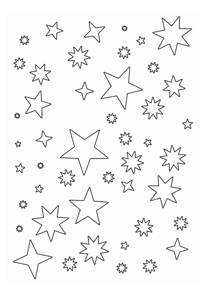 Moldes de Estrelinhas