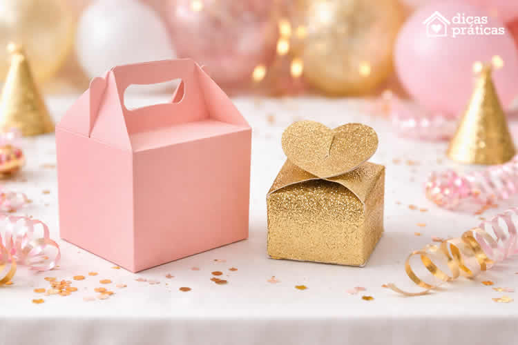 Caixinhas de Papel para Lembrancinhas com Moldes