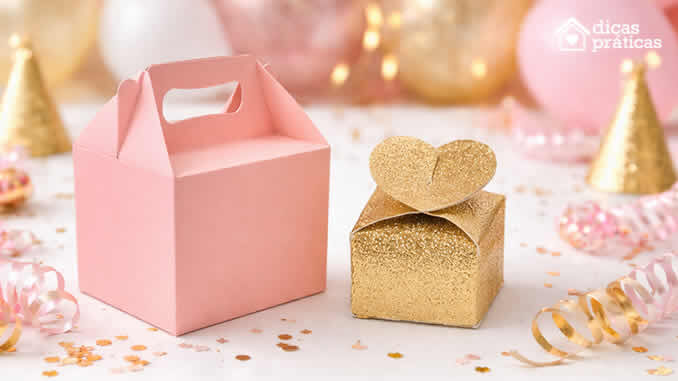 Caixinhas de Papel para Lembrancinhas com Moldes