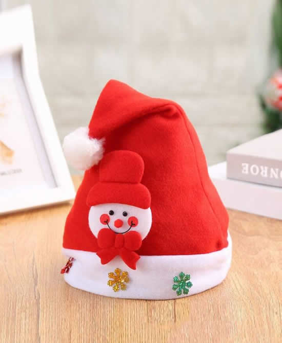 Gorro de Papai Noel com Feltro