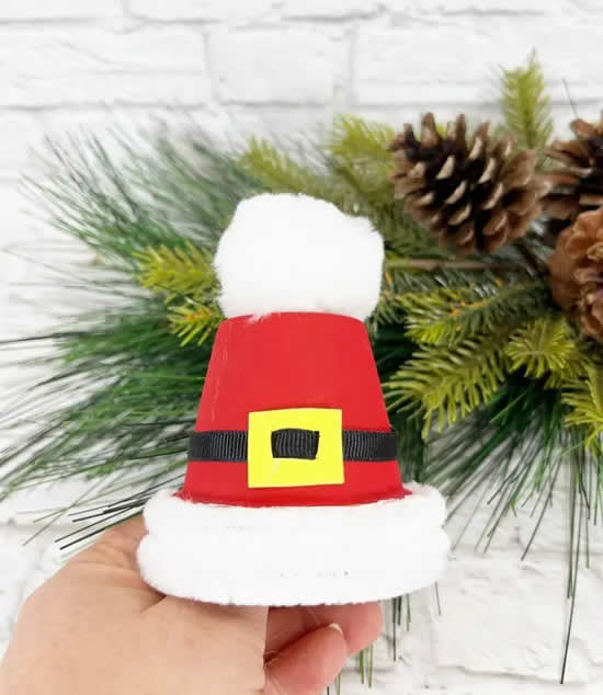 Decoração com Chapéu de Papai Noel