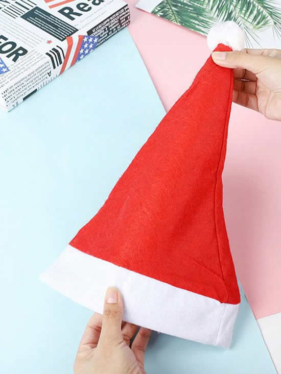 Gorro de Papai Noel com Feltro