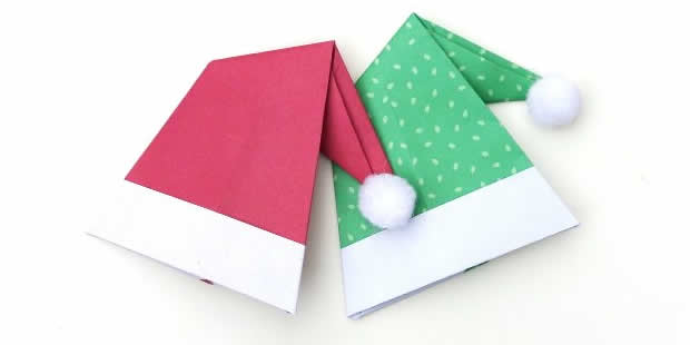 Decoração com Chapéu de Papai Noel