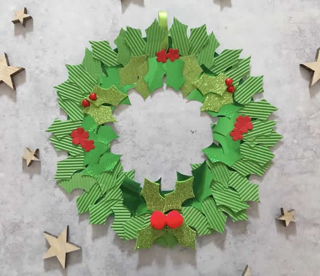 Guirlanda de Natal com Papel