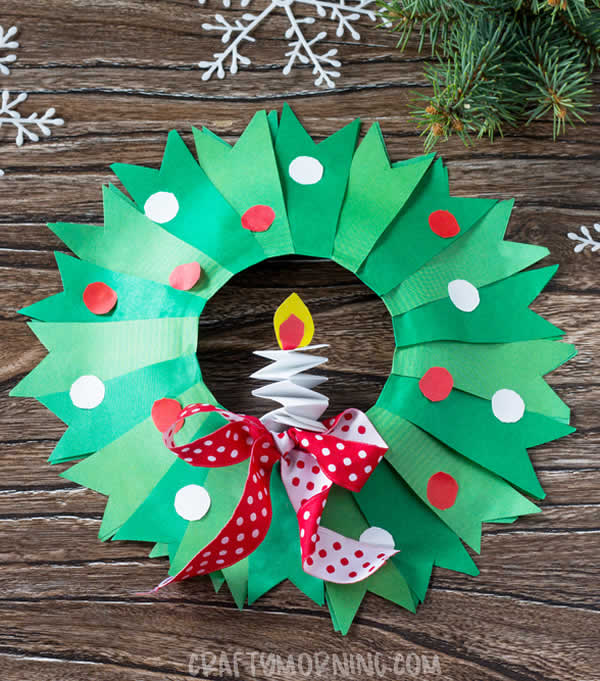 Guirlanda de Natal com Papel