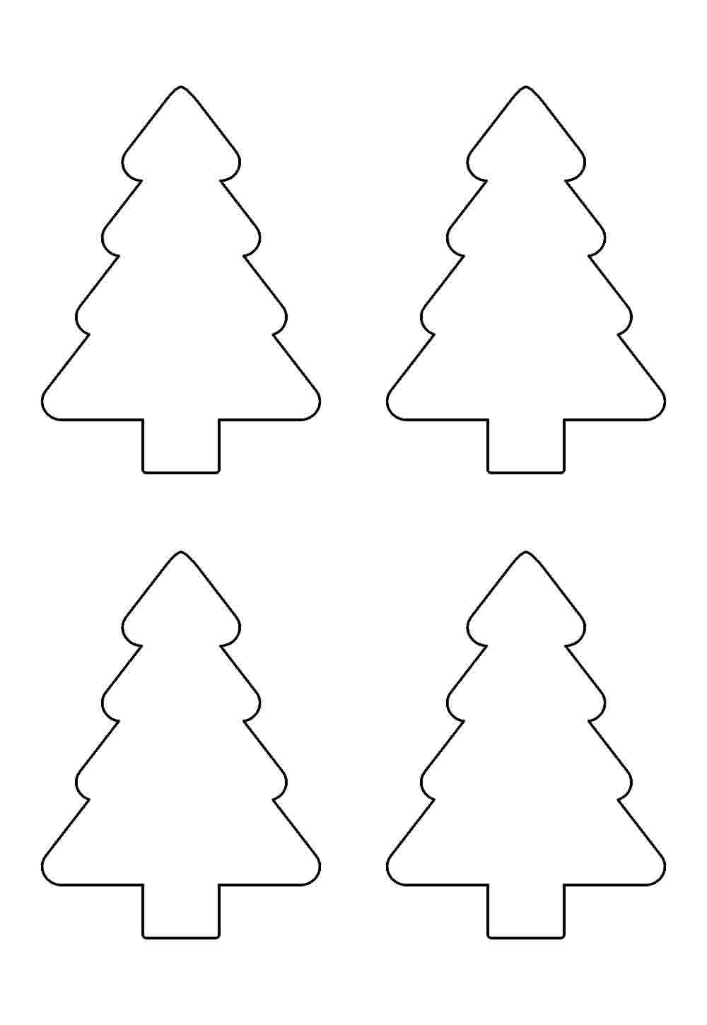 Moldes de Árvores de Natal