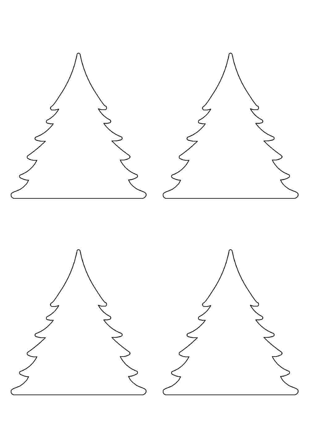 Molde de Árvores de Natal