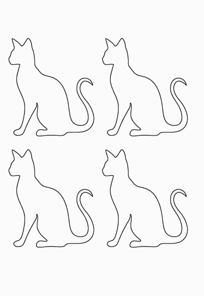 Moldes de Gatos para Imprimir