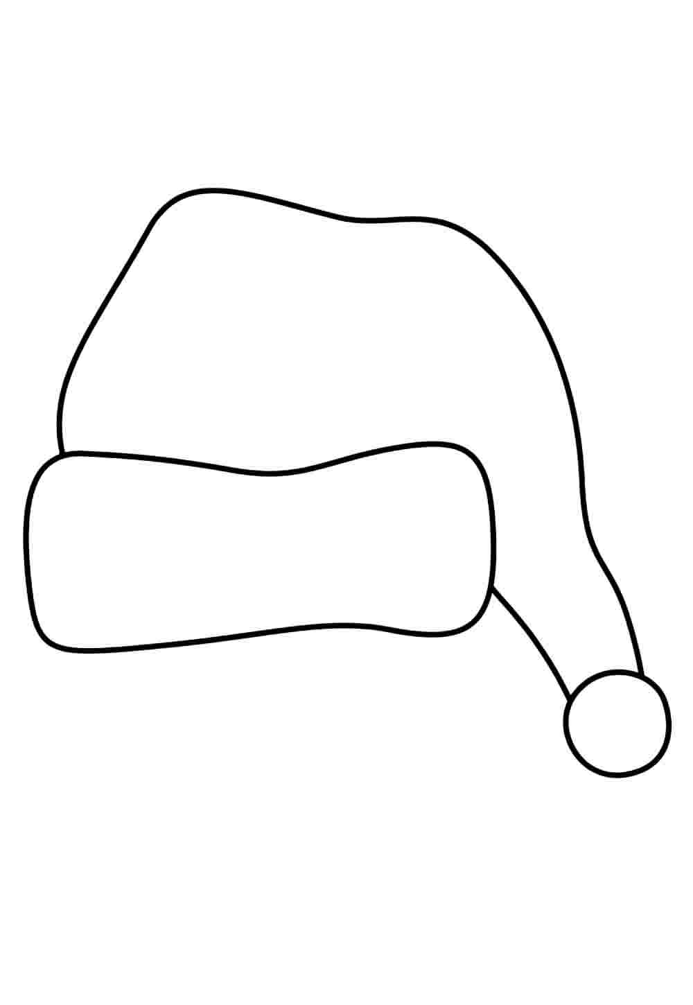 Gorro de Papai Noel para imprimir