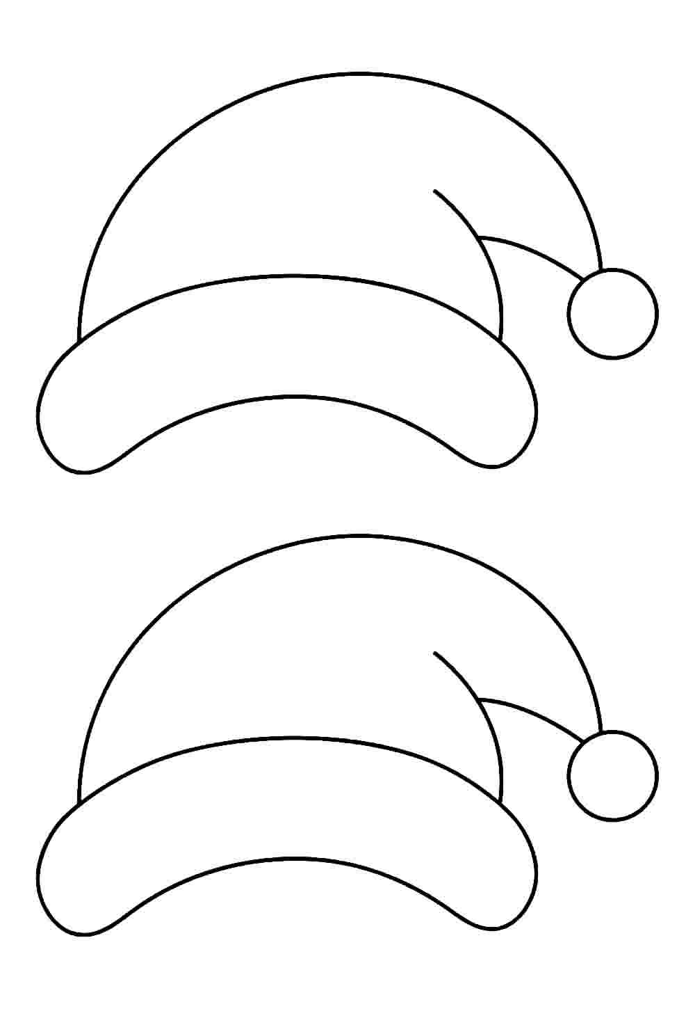 Moldes de Gorro de Papai Noel