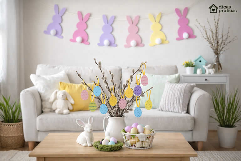 Decoração de Páscoa com Moldes