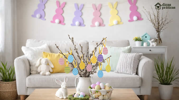 Decoração de Páscoa com Moldes