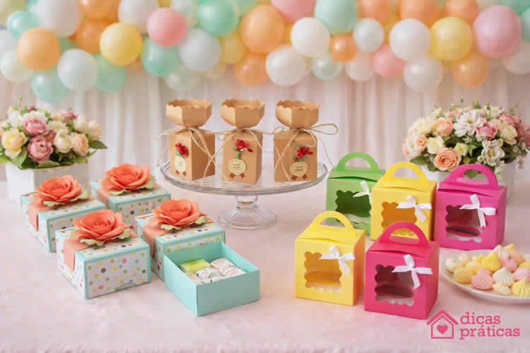 Caixinha de Papel com Moldes