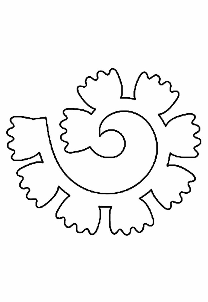 Moldes de Flor para imprimir