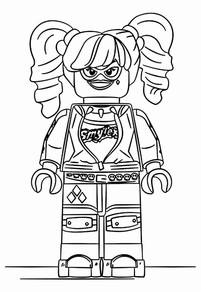 Desenho Lego Arlequina