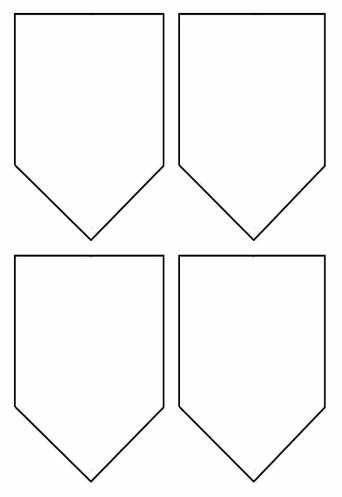 Moldes de Bandeirinhas Juninas