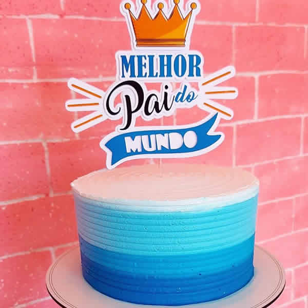 Bolo Decorado para Dia dos Pais