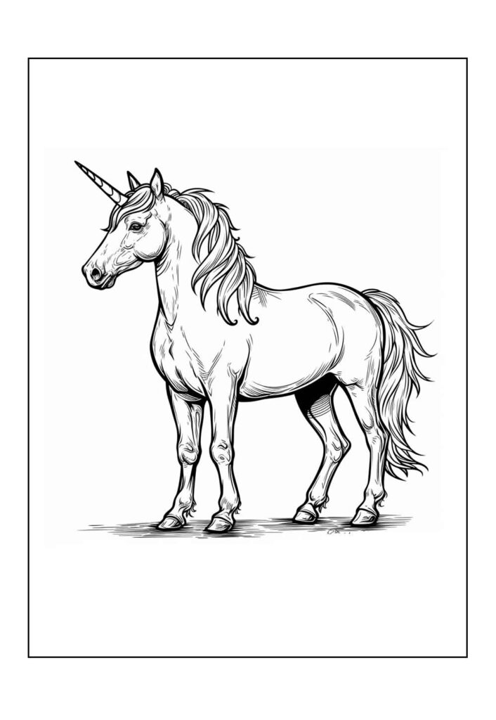 Desenho Colorir Unicórnio