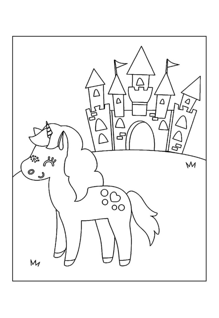 Desenho de Unicórnio para colorir