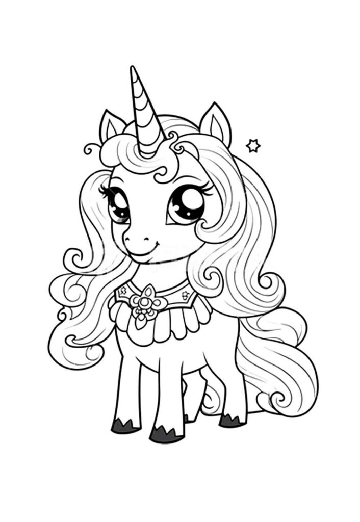 Desenho Unicórnio Colorir