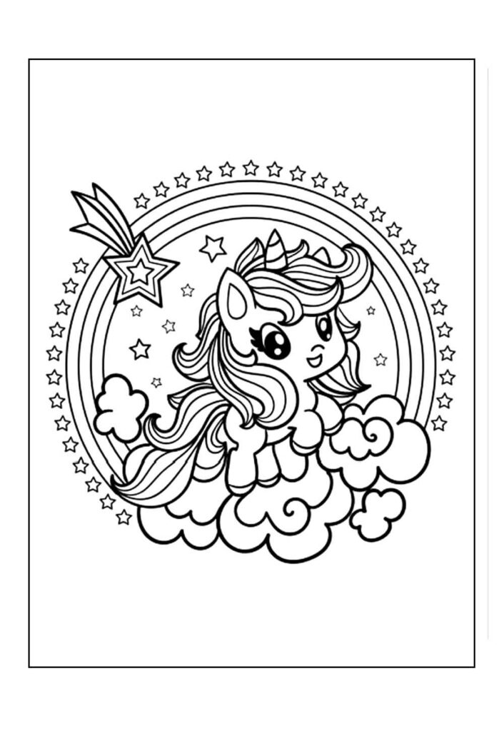 Desenho Unicórnio Pintar