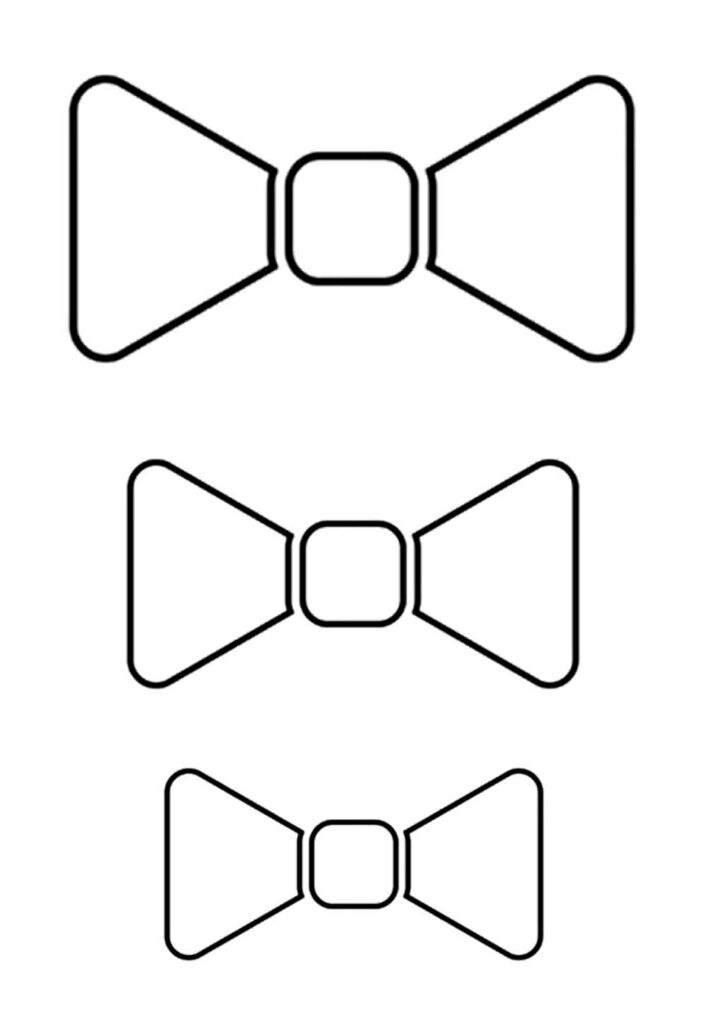 Molde de Gravatas Borboletas para imprimir