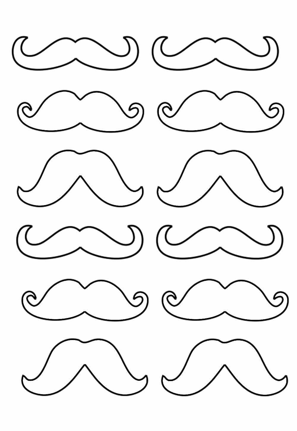 Moldes de Bigode para Dia dos Pais - Dicas Práticas