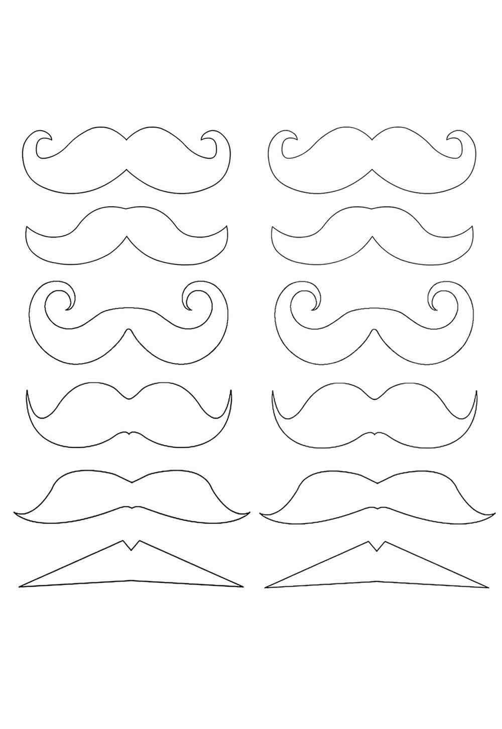 Moldes de Bigode para Dia dos Pais - Dicas Práticas