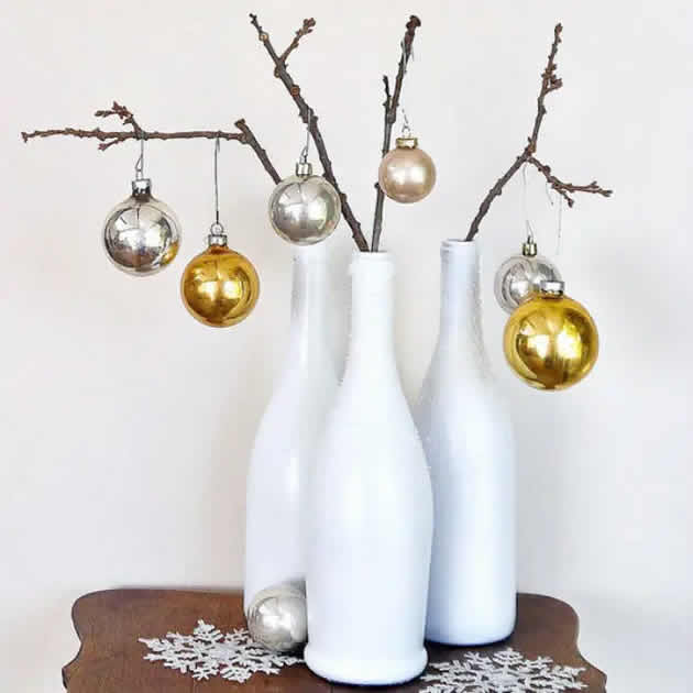 Decoração com Garrafas para Natal
